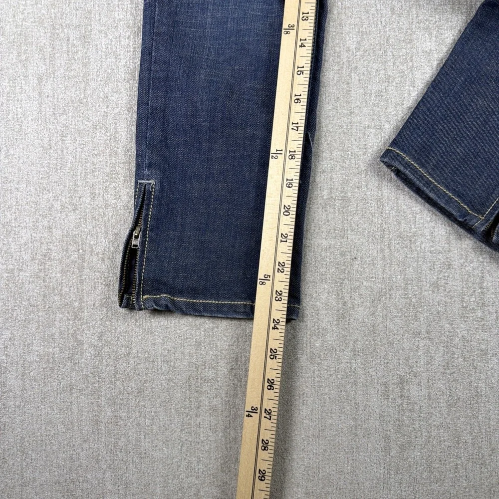 Aeropostale Jeans Girls Size 3/4‎ Blue Dark Wash Ankle Zipper Straight Leg